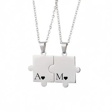 collar pareja rompezabezas